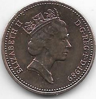 Great Britain 1 Penny 1989  Km 935  Unc/ms63 - 1 Penny & 1 New Penny