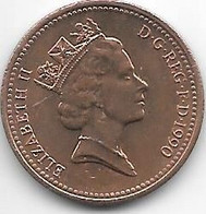 Great Britain 1 Penny 1990  Km 935  Unc/ms63 - 1 Penny & 1 New Penny