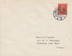 Env Affr Y&T 138 Obl WESSERLING Du 6.8.14 Adressée à Fontenay Sous Bois - Covers & Documents