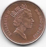 Great Britain 1 Penny 1993  Km 935a  Unc/ms63 - 1 Penny & 1 New Penny