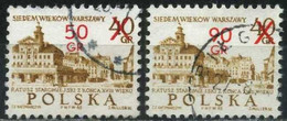 Poland 1972 Mi 2209-2210 700th Anniversary Of Warsaw | Building, City Hall, Townscape / City View (Complete Set, Used) - Andere & Zonder Classificatie