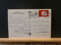 91/492   CP  ONU GENEVE  TO BELG. 1977 - Cartas & Documentos