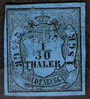 Berne Auf 1/10 Thaler Blau - Oldenburg Nr. 2 I - Tadellos - Oldenburg