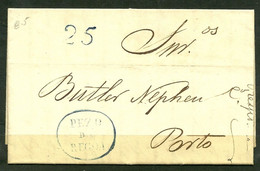 Portugal Prephilatelic Letter From Pezo Da Régua To Porto - P1573 - ...-1853 Préphilatélie