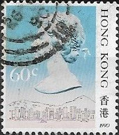 HONG KONG 1990 Queen Elizabeth And Central Victoria - 60c Multicoloured FU - Gebruikt