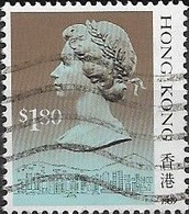 HONG KONG 1989 Queen Elizabeth And Central Victoria - $1.80 - Multicoloured FU - Gebruikt