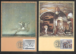 Sweden Maxi John Bauer 1982 Artist, Painter Chevalier Troll Moose Forrest Lake - Otros & Sin Clasificación