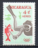NICARAGUA. PA 495 De 1964. Plongée/Poisson. - Immersione