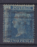 Great Britain 1858 Mi. 17    2 Pence Queen Victoria Plate 9 'L M' & 'M L' ERROR Variety 'Misplaced Print' (2 Scans) - Abarten & Kuriositäten