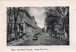 Torino Corsa Vittorio Emanuele STAZIONE PORTA NUOVA  La Gare  Automobile Ancienne - Stazione Porta Nuova