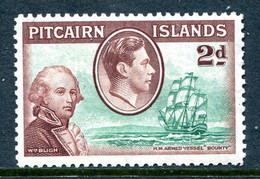 Pitcairn Islands 1940 KGVI Pictorial Definitives - 2d HM Bounty HM (SG 4) - Pitcairn Islands