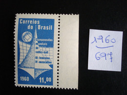 Brésil 1960 - Championnats Du Monde De Volley-ball - Y.T. 697  - Neuf (**) Mint (MNH) Postfrisch (**) - Otros & Sin Clasificación