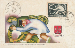 Carte Maximum -  La Légende De Tchantches - Liège - 1934-1951