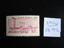 Brésil 1960 - Retour Des Restes Des Soldats Brésiliens - Y.T.  PA 92   - Neuf (**) Mint (MNH) Postfrisch (**) - Andere & Zonder Classificatie