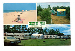 MORELL, Prince Edward Island, Canada, Century Trailer Park, Old Airstream Trailer, Old Chrome Postcard - Altri & Non Classificati