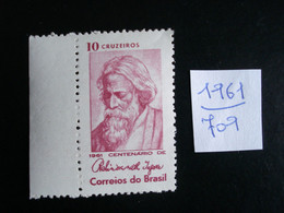 Brésil 1961 - Rabindranath Tagore - Y.T. 709  - Neuf (**) Mint (MNH) Postfrisch (**) - Andere & Zonder Classificatie