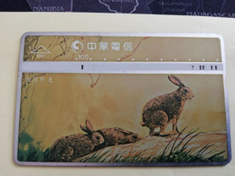 TAIWAN  L&G CARD 100 UNITS 9006  RABBIT NO 5   973E   **3503** - Taiwan (Formosa)