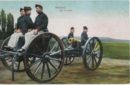 Armée Belge  - Artillerie - Sur Le Canon - Uniformen