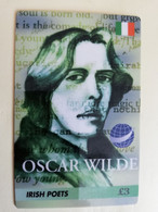 IRELAND /IERLANDE    Prepaid   OSCAR WILDE / IRISH POETS  3,00 Pound        ** 3508** - Ireland