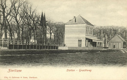 Nederland, ZIERIKZEE, Station Grachtweg (1899) Ansichtkaart - Zierikzee