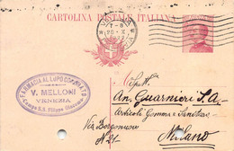 011363 "VENEZIA - FARMACIA AL LUPO CORONATO"  CART COMM.LE SPED 1922 - Otros & Sin Clasificación
