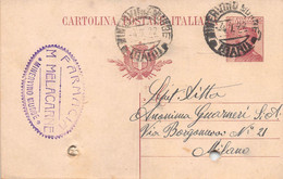 011364 "(BARLETTA-ADRIA-TRANI) MINERVINO MURGE - FARMACIA M. MELACARNE"  CART COMM.LE SPED 1922 - Altri & Non Classificati