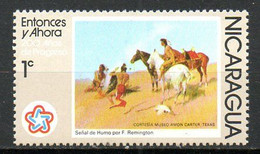 NICARAGUA. N°1041 De 1976. Signal De Fumée Indien. - Indiens D'Amérique