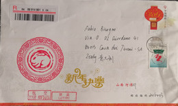 2012 China 9 - With Stamp - Air Mail Registered Cover To Italy - Covers