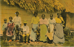 A Negro Cuban Family  Una Familia Cubana . Nude Black Children. 4 Worm Holes . - Cuba