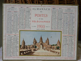 Almanach Calendrier Des Postes Et Des Télégraphes 1933 - Grand Format : 1921-40