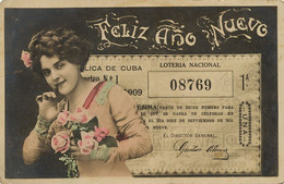 Feliz Ano Nuevo . Loteria Nacional . Billet De Loterie - Cuba