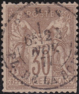 France    .  Y&T  .   69      .      O    .     Oblitéré   .   /   .   Cancelled - 1876-1878 Sage (Tipo I)