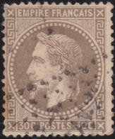 France    .  Y&T  .    30     .      O    .     Oblitéré   .   /   .   Cancelled - 1863-1870 Napoleon III With Laurels