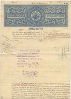 India  1935 Document With 8a King George V Revenue Stamped Paper - 1911-35 King George V