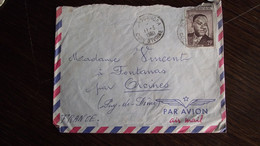 COTE D'IVOIRE  Enveloppe Timbrée, 1960 ,  Postée à Sassandra    Pour  Orcines ( 63) - Covers & Documents
