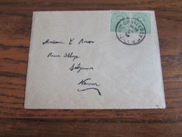 N° 137 (2X) Sur Lettre Oblitérée De FORTUNE De CHARLEROI 1 (gratté) Pour Namur (au Verso) En 1919 - Fortune Cancels (1919)