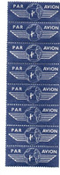 8 Vignettes Par Avion - Aviation