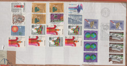 ONU - NAZIONI UNITE - UNITED NATIONS - NATIONS UNIES - 2002 - 24 Stamps - Big Fragment - Viaggiata Da Geneve - Briefe U. Dokumente