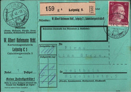 ! 1943 Leipzig Nach Geithain, Paketkarte, Deutsches Reich, 3. Reich - Brieven En Documenten