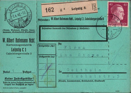 ! 1942 Leipzig Nach Geithain, Paketkarte, Deutsches Reich, 3. Reich - Brieven En Documenten