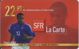 FRANCE - FOOTBALL - THIERRY HENRY - Prepaid: Mobicartes