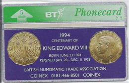 UK - COINEX KING EDWARD VIII. - - BT Emissioni Pubblicitarie