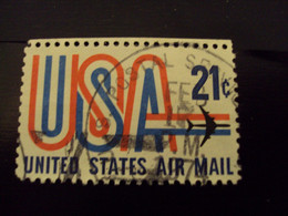 USA -1971- AIR MAIL - Oblitéré  -MI 1036  "21 C" Bdf   Net 0.50  Euro-    Photo    3 - Andere & Zonder Classificatie