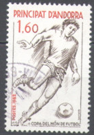 French Andorra 1982 Used Football, Soccer, World Cup - Spain - Used Stamps