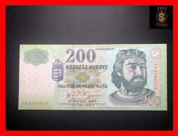 HUNGARY 200 Forint  2003  P. 187 C VF+ - Hongrie