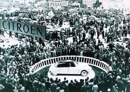 ●█●  CITROEN DS   - Inauguration Salon De Paris 1955    - Reproduction Edition Onze Auto's - Inwijdingen