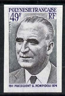 France 1975 Pres Georges Pompidou Commemoration 49f IMPERF U/M, As SG 2076 - Other & Unclassified