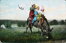 ►◄   ANE Donkey  Enfant Déguisement   CPA  1907 - Donkeys