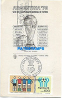 145467 ARGENTINA BUENOS AIRES SPORTS SOCCER FUTBOL SEDE CAMPEONATO MUNDIAL YEAR 1978 NO POSTAL POSTCARD - Altri & Non Classificati