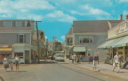 Cape Cod Massachussets, Commercial Street, Mercedes Sports Car, Mailbox, C1950s/60s Vintage Postcard - Cape Cod